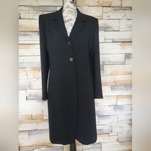 Jones New York Black Women's Blazer Coat Size 4 Lined, Pockets